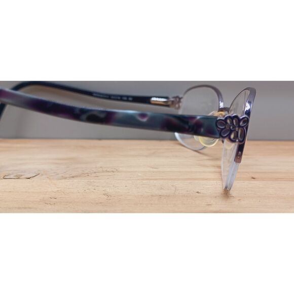 Aspex Eyewear Easyclip Shiny Lilac MOD EC304 53-19-135 Eyeglasses Frames - Picture 12 of 14